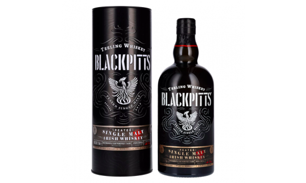 Teeling Whiskey BLACKPITTS PEATED Single Malt Irish Whiskey 46% Vol. 0,7l dovanų dėžutėje