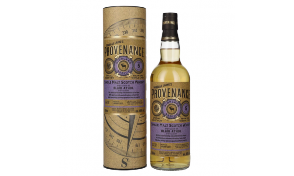 Douglas Laing PROVENANCE Blair Athol 5 Years Old Single Cask Malt 2014 46% Vol. 0,7l dovanų dėžutėje