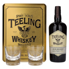 Teeling Whiskey SMALL BATCH Irish Whiskey Rum Cask 46% Vol. 0,7l dovanų dėžutėje su 2 taurėmis