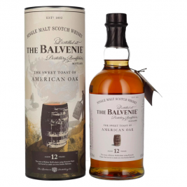 The Balvenie 12 Years Old The Sweet Toast of AMERICAN OAK 43% Vol. 0,7l dovanų dėžutėje