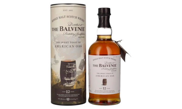 The Balvenie 12 Years Old The Sweet Toast of AMERICAN OAK 43% Vol. 0,7l dovanų dėžutėje