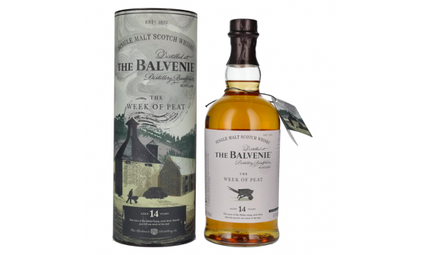 The Balvenie 14 Years Old The WEEK OF PEAT 48,3% Vol. 0,7l dovanų dėžutėje