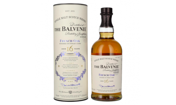 The Balvenie 16 Years Old French Oak 47,6% Vol. 0,7l dovanų dėžutėje