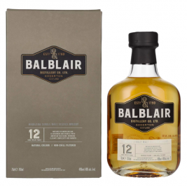Balblair 12 Years Old Highland Single Malt 46% Vol. 0,7l dovanų dėžutėje Balblair 12 Years Old Highland Single Malt 46% Vol. 0,7l dovanų dėžutėje