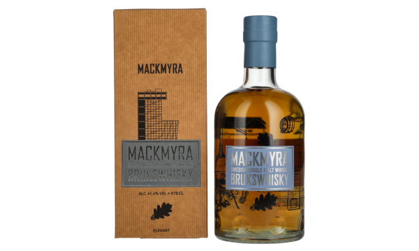 Mackmyra BRUKSWHISKY Swedish Single Malt Whisky 41,4% Vol. 0,7l dovanų dėžutėje