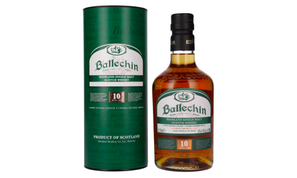 Edradour Ballechin 10 Years Old Highland Single Malt 46% Vol. 0,7l dovanų dėžutėje