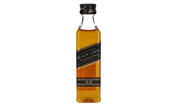 Johnnie Walker BLACK LABEL 12 Years Old Blended Scotch Whisky PET 40% Vol. 0,05l