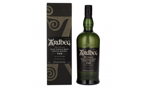 Ardbeg TEN Years Old Islay Single Malt 46% Vol. 1l dovanų dėžutėje