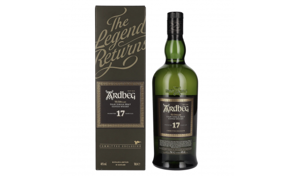 Ardbeg 17 Years Old The Ultimate Committee Exclusive Islay Single Malt 40% Vol. 0,7l dovanų dėžutėje