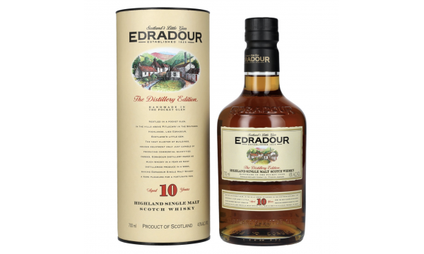 Edradour 10 Years Old 43% Vol. 0,7l dovanų dėžutėje