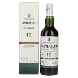 Laphroaig 10 Years Old Sherry Oak Cask Finish 48% Vol. 0,7l dovanų dėžutėje