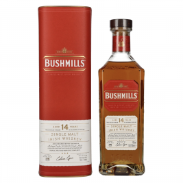 Bushmills 14 Years Old Single Malt Irish Whiskey MALAGA CASK Finish 40% Vol. 0,7l dovanų dėžutėje