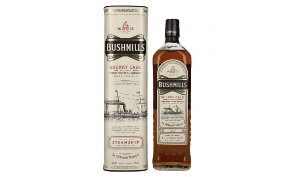Bushmills SHERRY CASK Reserve The Steamship Collection 40% Vol. 1l dovanų dėžutėje
