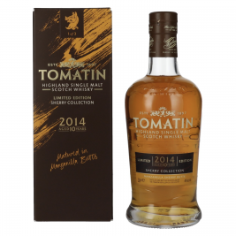 Tomatin 10 Years Old SHERRY COLLECTION Manzanilla Sherry Butts Limited Edition 2014 46% Vol. 0,7l dovanų dėžutėje