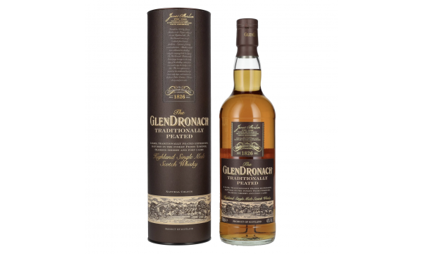 The GlenDronach TRADITIONALLY PEATED Highland Single Malt 48% Vol. 0,7l dovanų dėžutėje