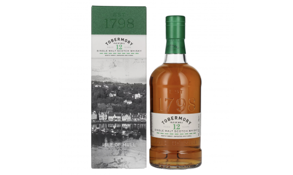 Tobermory 12 Years Old Single Malt Scotch Whisky 46,3% Vol. 0,7l dovanų dėžutėje