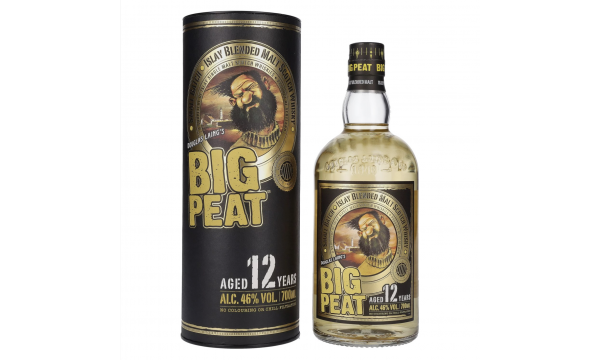 Douglas Laing BIG PEAT 12 Years Old Islay Blended Malt 46% Vol. 0,7l dovanų dėžutėje