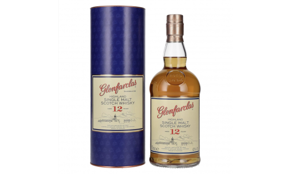 Glenfarclas 12 Years Old Highland Single Malt Scotch Whisky 43% Vol. 0,7l dovanų dėžutėje