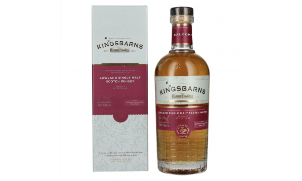 Kingsbarns BALCOMIE Lowland Single Malt Scotch Whisky 46% Vol. 0,7l dovanų dėžutėje