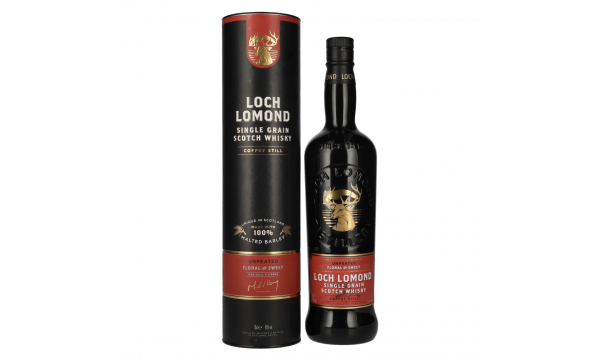 Loch Lomond SINGLE GRAIN Coffey Still Scotch Whisky 46% Vol. 0,7l vovanų dėžutėje
