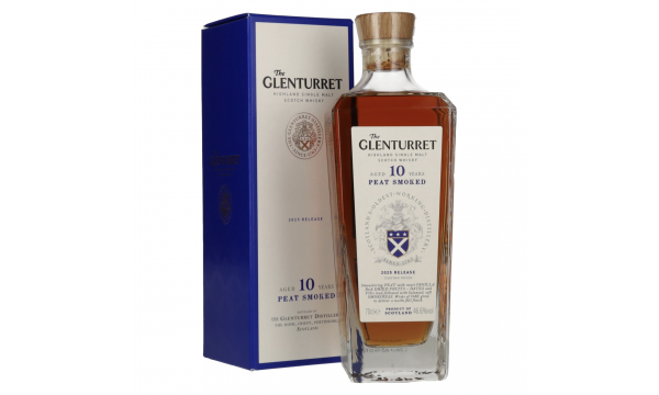 The Glenturret 10 Years Old PEAT Smoked Release 2025 46,6% Vol. 0,7l dovanų dėžutėje