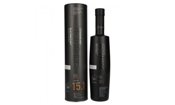 Octomore EDITION: 15.1 Super Heavily Peated Islay Single Malt Limited Release 2024 59,1% Vol. 0,7l dovanų dėžutėje