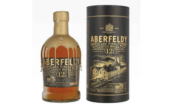 Aberfeldy 12 Years Gold Wax Highland Single Malt 40% Vol. 0,7l dovanų dėžutėje