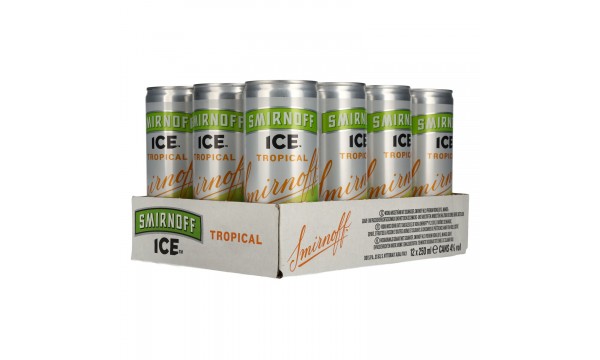 Smirnoff ICE TROPICAL 4% Vol. 12x0,25l Dosen MHD 31/07/2025
