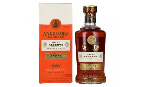 Angostura 1919 Grand Reserve Premium Gold Rum 40% Vol. 0,7l dovanų dėžutėje Angostura 1919 Grand Reserve Premium Gold Rum 40% Vol. 0,7l dovanų dėžutėje