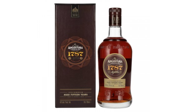 Angostura 1787 15 Years Old Super Premium Rum 40% Vol. 0,7l dovanų dėžutėje