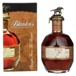 Blanton's STRAIGHT FROM THE BARREL BOURBON 65% Vol. 0,7l dovanų dėžutėje