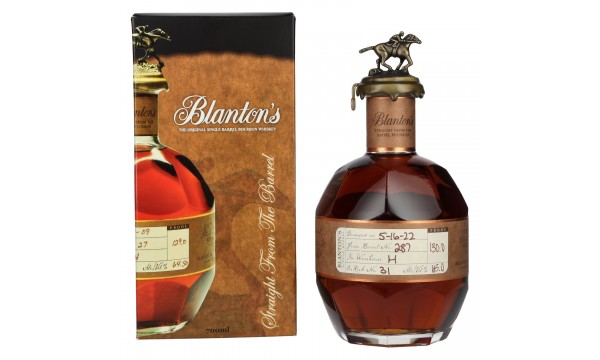 Blanton's STRAIGHT FROM THE BARREL BOURBON 65% Vol. 0,7l dovanų dėžutėje