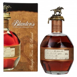 Blanton's STRAIGHT FROM THE BARREL BOURBON 64,8% Vol. 0,7l dovanų dėžutėje