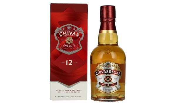 Chivas Regal 12 Years Old Blended Scotch Whisky 40% Vol. 0,35l dovanų dėžutėje Chivas Regal 12 Years Old Blended Scotch Whisky 40% Vol. 0,35l dovanų dėžutėje