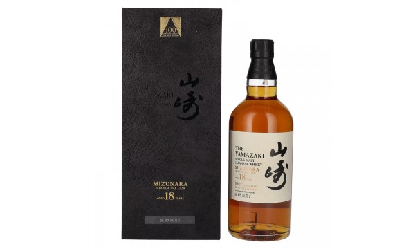 Suntory The Yamazaki 18 Years Old 100th Anniversary Single Malt Mizunara Japanese Oak Cask 48% Vol. 0,7l dovanų dėžutėje