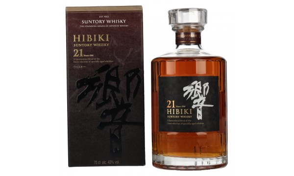 Suntory Hibiki 21 Years Old Blended Japanese Whisky 43% Vol. 0,7l dovanų dėžutėje