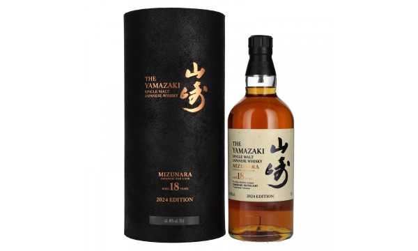 Suntory The Yamazaki 18 Years MIZUNARA Tsukuriwake Selection Japanese Whisky 2024 48% Vol. 0,7l dovanų dėžutėje