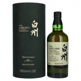 Suntory The Hakushu 18 Years PEATED MALT Tsukuriwake Selection Japanese Whisky 2024 48% Vol. 0,7l dovanų dėžutėje
