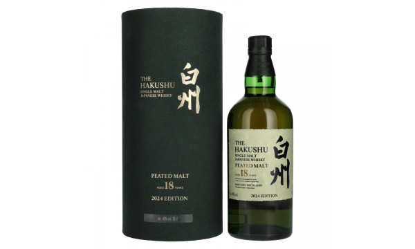 Suntory The Hakushu 18 Years PEATED MALT Tsukuriwake Selection Japanese Whisky 2024 48% Vol. 0,7l dovanų dėžutėje