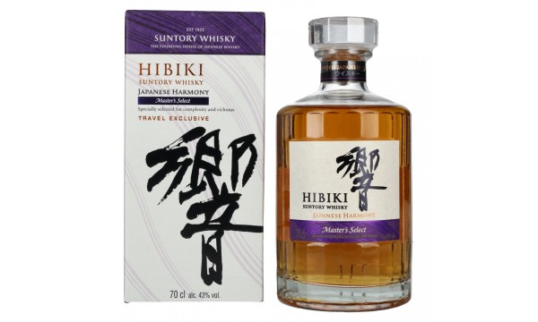 Suntory Hibiki Japanese Harmony Master's Select Japanese Blended Whisky 43% Vol. 0,7l dovanų dėžutėje