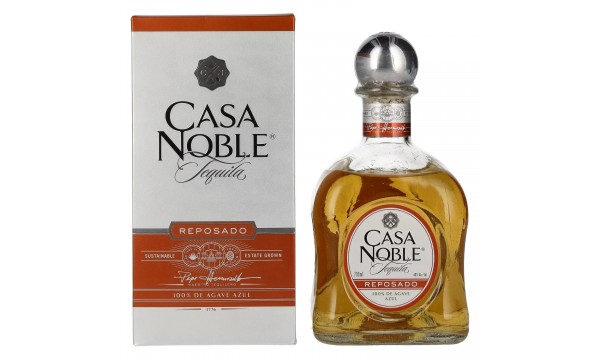 Casa Noble Tequila REPOSADO 100% de Agave Azul 40% Vol. 0,7l dovanų dėžutėje Casa Noble Tequila REPOSADO 100% de Agave Azul 40% Vol. 0,7l dovanų dėžutėje