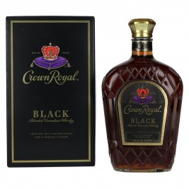 Crown Royal BLACK Blended Canadian Whisky 45% Vol. 1l dovanų dėžutėje