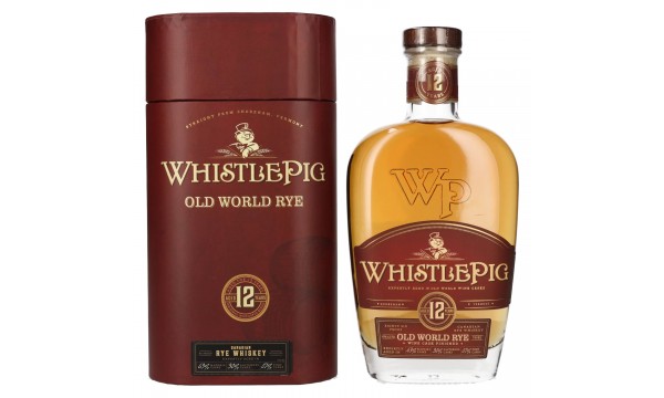 WhistlePig 12 Years Old OLD WORLD Rye Whiskey 43% Vol. 0,7l dovanų dėžutėje