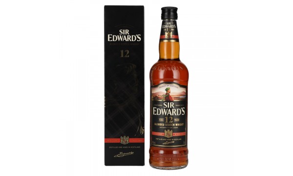 Sir Edward's 12 Years Old Blended Scotch Whisky 40% Vol. 0,7l dovanų dėžutėje
