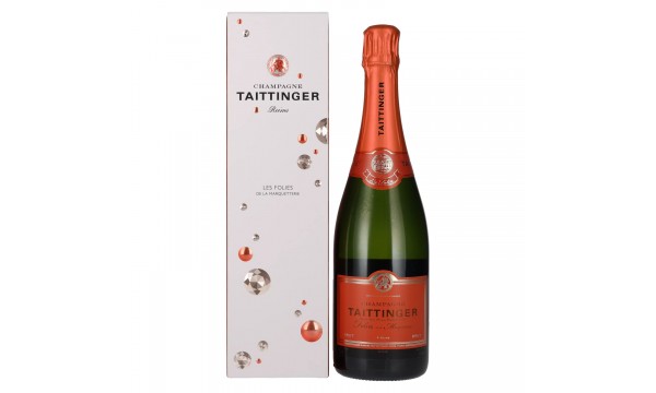 Taittinger Champagne Folies de la Marquetterie 12,5% Vol. 0,75l dovanų dėžutėje, briutas Taittinger Champagne Folies de la Marquetterie 12,5% Vol. 0,75l dovanų dėžutėje, briutas