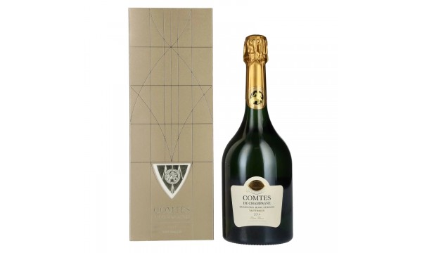 Taittinger COMTES DE CHAMPAGNE Blanc de Blancs Brut 2014 12,5% Vol. 0,75l dovanų dėžutėje, briutas Taittinger COMTES DE CHAMPAGNE Blanc de Blancs Brut 2014 12,5% Vol. 0,75l dovanų dėžutėje, briutas