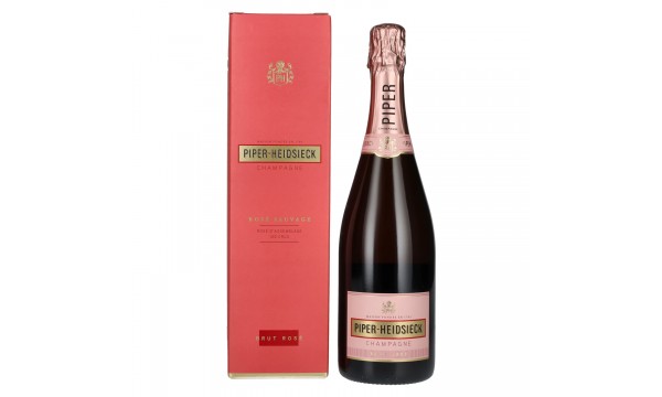 Piper-Heidsieck Champagne ROSÉ SAUVAGE 12% Vol. 0,75l dovanų dėžutėje, briutas