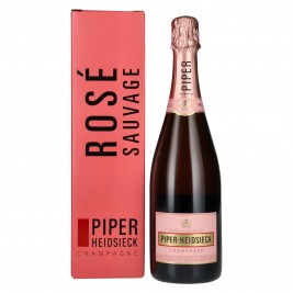 Piper-Heidsieck Champagne ROSÉ SAUVAGE Brut 12% Vol. 0,75l dovanų dėžutėje, briutas