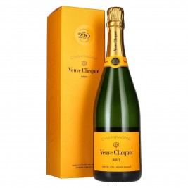 Veuve Clicquot 250 ANS Champagne Brut Yellow Label 12,5% Vol. 0,75l dovanų dėžutėje, briutas