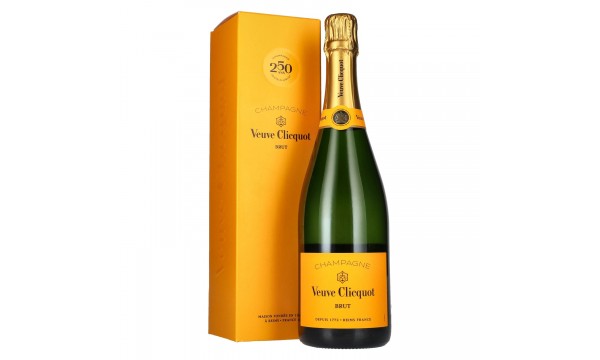 Veuve Clicquot 250 ANS Champagne Brut Yellow Label 12,5% Vol. 0,75l dovanų dėžutėje, briutas